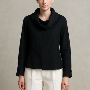 Habitat Women's Cowl-Neck Long-Sleeve Tunic Top Size L NWOT